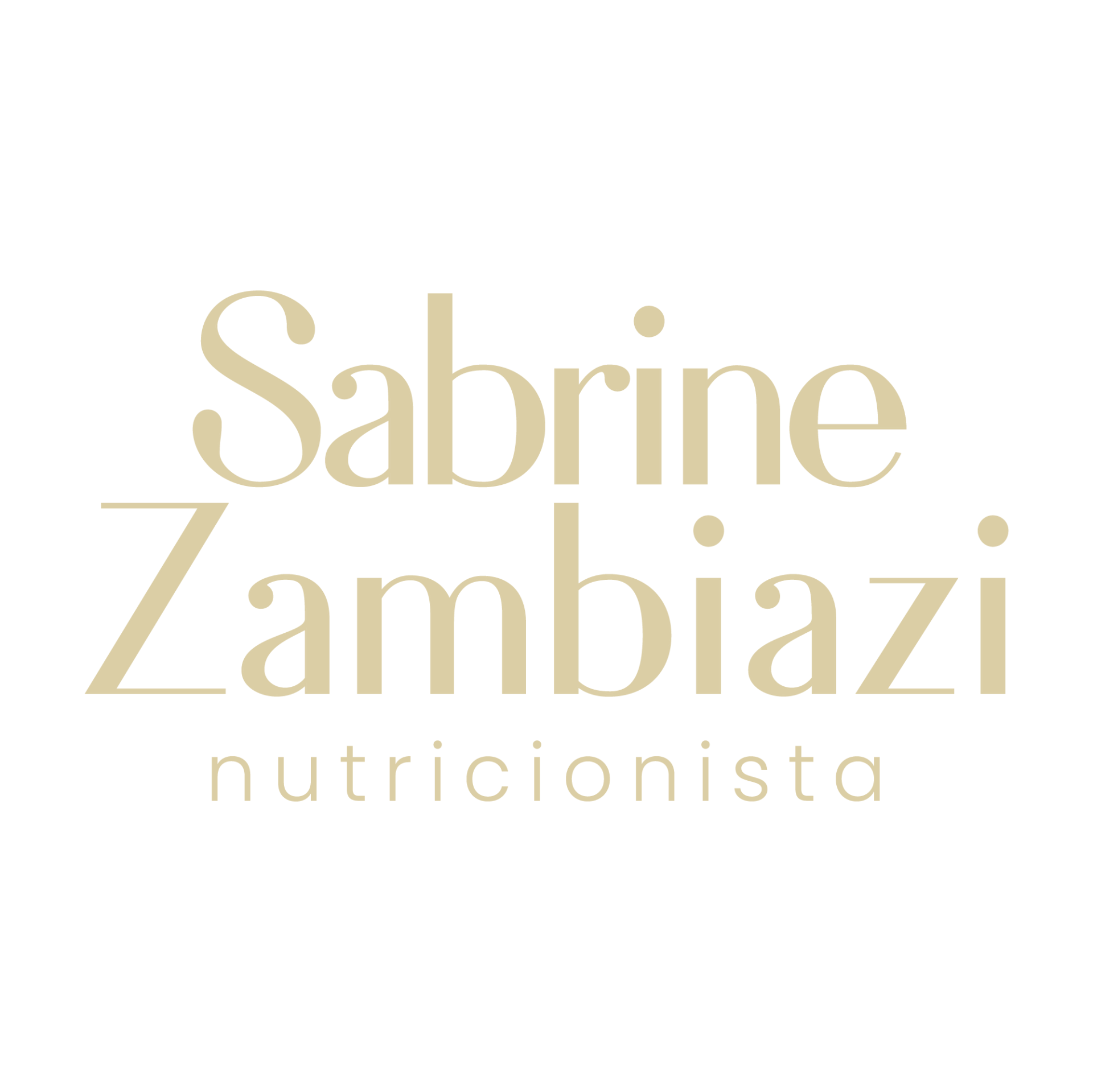 Logotipo da nutricionista Sabrine Zambiazi
